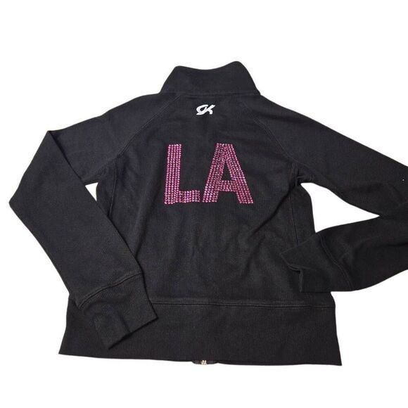 GK ActiveTek Warm-Up Jacket Breast Cancer Ribbon LA 2-4 Juniors - Picture 4 of 7
